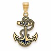 14k Gold LogoArt US Naval Academy Large Enameled Pendant