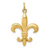 14k Solid Fleur de Lis 3-D Charm