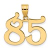 14k Polished Number 85 Pendant