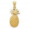 14k Diamond-cut Pineapple Charm