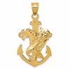 14k Mariners Cross with Eagle Pendant