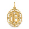 14k 18 in Oval Pendant