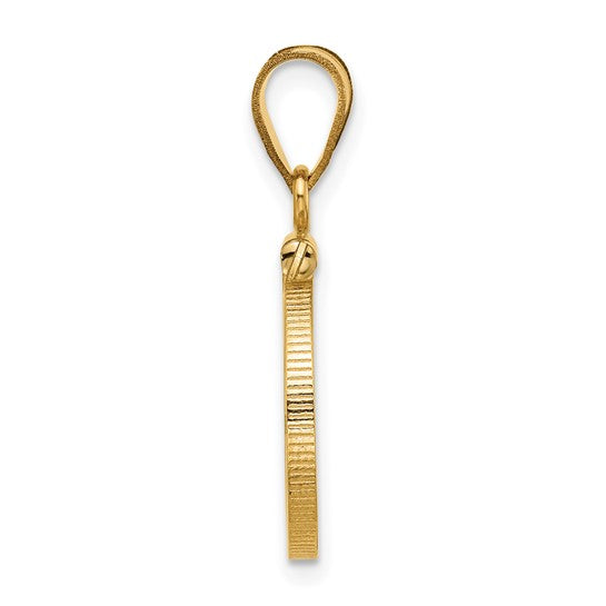 REAL 14K Gold Screw Top Fits China 1/20 oz Panda Coin Bezel Pendant Charm