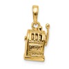 14k 3-D Moveable Handle Slot Machine Pendant