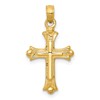 14k Budded Cross Charm
