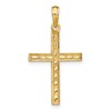 14K Reversible FAITH HOPE LOVE GREATEST LOVE Cross Pendant