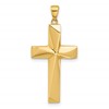 14K Polished Cross Pendant