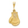 14k Cut-out Boxing Glove Charm