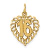 14k 16 in Heart Charm