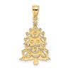 14k Polished Christmas Tree Charm