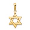 14k Polished Star of David Pendant