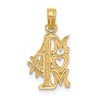 14K #1 MOM Charm