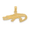 14K Textured Alligator Pendant