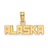 14k Polished ALASKA Charm