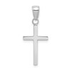 14k White Gold Polished Cross Pendant