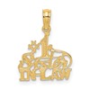 14k #1 SISTER-IN-LAW Charm