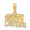 14k LAS VEGAS with Dice Pendant