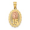 14k Two-tone 15 Our Lady of Guadalupe Pendant