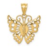 14k Filigree Butterfly Pendant