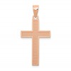 14K Rose Gold Cross Pendant