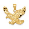 14k Diamond-cut Eagle Pendant