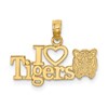 14K I HEART TIGERS with Tiger Head Charm