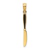 14K 3-D Black Enameled Table Knife Charm
