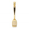 14K 3-D Black Enameled Spatula Charm