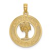 14K CANCUN with Palm Tree Circle Charm