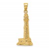 14K 3-D Cape May Lighthouse Charm