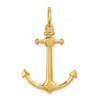 14K 3-D Anchor with Shackle Bail Charm