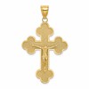 14K Crucifix with Budded Tips Charm