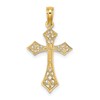 14K Filigree Cross Charm