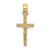 14K Mini Crucifix Charm