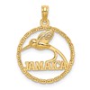 14K JAMAICA with Bird in Circle Charm