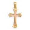 14K Two-Tone Cross Charm