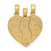 14k 3-Piece Break-apart BIG SIS-MOM-LIL SIS Charm