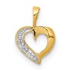 14k .01 carat Diamond Heart Pendant