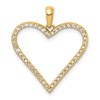 14k 1/6 carat Diamond Heart Pendant