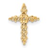 14k Diamond Cross Chain Slide Mounting