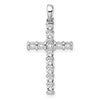 14k White Gold Latin Cross Pendant Mounting