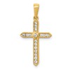 14k 1/4 carat Diamond Cross Pendant