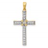 14k 1/3 carat Diamond Cross Pendant