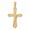 14k 1/20 carat Diamond Cross Pendant