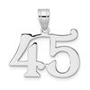 14kw Polished Number 45 Pendant