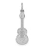 14k White Gold Acoustic Guitar Charm