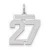 14kw Medium Satin Number 27 Charm