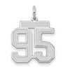 14kw Medium Satin Number 95 Charm