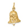 14k 3-D Wedding Bell with Freshwater Cultured Pearl Clapper Charm