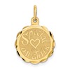 14K SPECIAL DAUGHTER 15mm Engravable Disc Charm